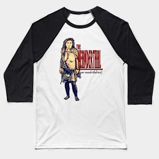 The Neanderthal Female Baseball T-Shirt